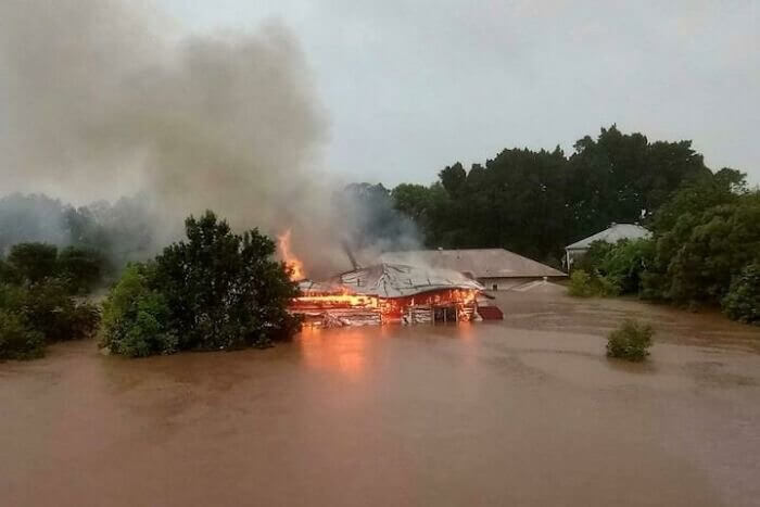 Who Knew There Could Be Fires During a Flood